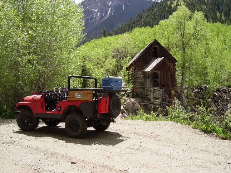 Crystal River Jeep Tours: 1959 Willys CJ5 at the Crystal Mill